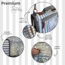 New X-Large Portable Diaper Changing Pad with Strap - Waterproof Foldup Baby Diaper Changing Mat with Zippered Storage - Multifunction Diaper Changing System - Shower Gift