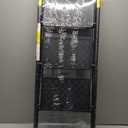 HBTower 3 Step Ladder, 3 Step Stool for Adults, 3 Step Ladder Folding Step Stool with Cushioned Handle Step Ladder with Wide Pedal Ergonomic Design,Black