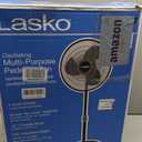 Lasko 2521 16 Inch 3-Speed Quiet Adjustable Tilting Wide-Area Oscillating Standing Pedestal Fan for Bedroom, Kitchen, Home, and Office, Black