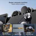 Magnetic Car Phone Mount for iPhone 16/15 Pro Max/Samsung S24 - Ultra-Strong Vacuum Suction, No Residue, 360 Adjustable, Universal Fit Tesla/Toyota/Honda (Windshield)