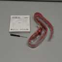 Leather Dog Outdoor Positioner, Tracker for Pet Only iOS System, Smart Location Tracking Leather Collar, Map Reality, Works Worldwide with Any Collar, No Other Fees, Find My, Red