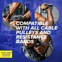 Core Prodigy Heavy Duty Exercise Handles - Grip Attachments for Cable Machine Pulleys, Gym Equipment, Resistance Bands, and Weight Lifting