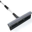 Generic 38"" Extendable Window Squeegee Cleaner Long Handle Car Cleaning Window Glass, Silver