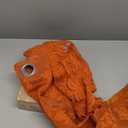 Kotile Orange Sheer Curtains 84 Inches Long, Country Rustic Fall Curtains for Living Room, Rod Pocket Privacy Scalloped Sheer Lace Curtains, 52 x 84 Inch, 2 Panels, Rust/Burnt Orange