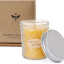 DEYBBY 5oz Beeswax Jar Candle - Natural Beeswax Gift,30 Hrs Burn - Handpour Candle for Dinner Home Spa Decor (large-1 pack)