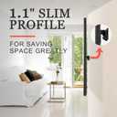 No Stud TV Wall Mount, Drywall Studless TV Hanger No Damage, No Drill, Non Screws, Dry Wall Flat Screen TVs Easy Install Bar Bracket fits VESA 12-55 inch TVs up to 99 lbs, Include Hardware Levels