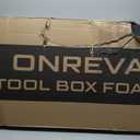 ONREVA Tool Box Foam 48x24x2 inch 2Pack, Foam Inserts for Cases, Polyethylene Storage Sheets for Toolbox Hard Case, Tool Shadow Insert, Kaizen Organizer Sheet, Black with Red