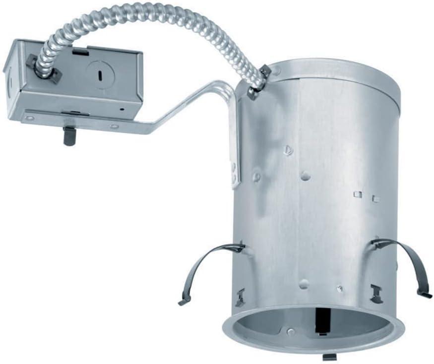 Juno 5 Inch Incandescent Ceiling Light Housing for Remodel, IC Rated Recessed Light, Damp Location UL Listed Can Lighting, Includes Push-in Electrical Connectors