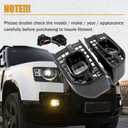 Front Fog Light Driving Lamp Fit For Land Rover Defender 90 110 130 | Left&Right Fog Light With DRL Turn Indicator Fit for L851 L663 2020-2024