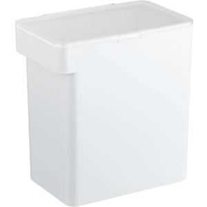 YAMAZAKI Home Tower Airtight Pet Food Storage Container - Cat And Dog Food Holder Bin With Transparent Lid And Handle - Large - Polypropylene - 15 Lbs., 3.2 Gallons, 12 Quarts (White)