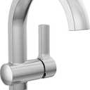 Delta Albion Chrome Bathroom Faucet 1 Hole, Single Hole Bathroom Sink Faucet for Vanity, Metal Push-Pop Drain Assembly, Chrome 15855LF