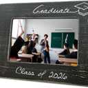 2026 Graduation Picture Frame for 4 x 6 horizontal photo, class of 2026grad wooden picture frames with support, highschool, college Graduate Frame gifts, tabletop display & decoration -A07