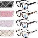 Glasses for Women Men 4 Pac +2.00