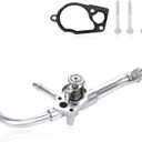 Aluminium Engine Coolant Thermostat Housing Compatible with Buick Enclave 2008-2017, Chevy Traverse 2009-2017, GMC Acadia 2007-2017, Saturn Outlook 2007-2010 3.6L Replacement for 12599235