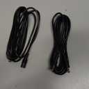 2 Pack 3m/9.84ft Black 5.5mm x 2.5mm DC Plug Extension Cable DC Extension Cable 5.5mm x 2.5mm Barrel Male Plug Connector