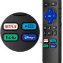 Replacement Remote Control Only for All Roku TV, Compatible for TCL Roku/Hisense Roku/Onn Roku Series Smart TVs (Not for Roku Stick and Box)