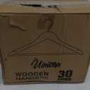 Wooden Hangers - 30 Pack - Clothes Hanger for Daily Used,Heavy Duty Wood Hangers with Precisely Cut Notches,Coat Hanger for Closet, Clothes Hangers for Shirt Suit Dress (Walnut)
