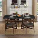 Apicizon 31.5" Square Kitchen Table for 2-4, Black