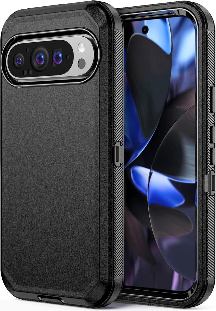 Jiunai for Google Pixel 9 Pro Case Pixel 9 Case Heavy Duty Port Protection Shockproof Dual Layer Tough Dust Proof Rugged Protective Cover Phone Case for Google Pixel 9 Pixel 9 Pro 5G 6.3 2024 Black Jiunai for Google Pixel 9 Pro Case Pixel 9 Case Heavy Duty Port Protection Shockproof Dual Layer Tough Dust Proof Rugged Protective Cover Phone Case for Google Pixel 9 Pixel 9 Pro 5G 6.3 2024 Black
