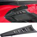 Black Rear Split Window Applique,ABS Plastic Car Rear Hatchback Louver Molding Trim Panel Exterior Accessories for Corvette C8 Stingray Z51 2020+ for C8 Z06/E-ray 2023+