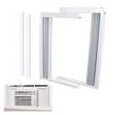 LBG Products Window Air Conditioner Side Panel and Frame Set,AC Accordion Filler Kit,Fits Most 12000BTU Window Air Conditioners,Window AC Side Panels