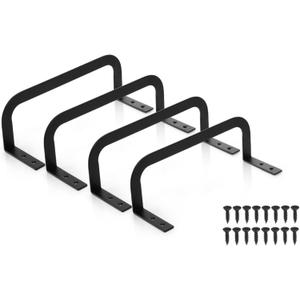 Tlence 4 Pcs Mattress Retainer Bar, Metal Mattress Slide Stopper, Non Slip Mattress Holder in Place Gripper, Thicken Bed Frame Gaskets to Prevent Sliding, Stabilizer Baffle for Bedroom Bed Frame