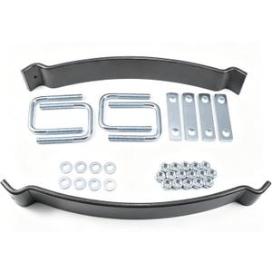 500LB Heavy Duty Helper Spring Kit for Pickup Trucks & SUVs - Towing Stabilizer to Prevent Sagging, Reduce Body Roll for Trailers, ATVs, Campers - Easy Install Upgrade for Leaf Springs