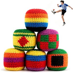 Hacky Footbag Sack Set,Soft Kick Sack Balls for Adults & Beginners,Durable Juggling & Outdoor Game,Portable Fun for Beach, Camping, Backyard & Summer Party