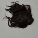 SOFEIYAN Drawstring Ponytail Extension 24 Inch Wavy Curly Clip on Hairpiece Comb Clip in Ponytail Extensions Layered Fluffy Thick Pony Tails Hair Extension Synthetic Hairpieces for Women-Brown&Auburn (Darkest Brown & Dark Auburn Mixed)