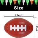 GIFTEXPRESS 25PC Football Fidget Spinner Toys, Brown Mini Football Party Favors for Kids, Game Day Party Supplies, Tailgate Event, Sport Theme Goodie Bag Stuffers, Classroom Prizes, Birthday Gifts