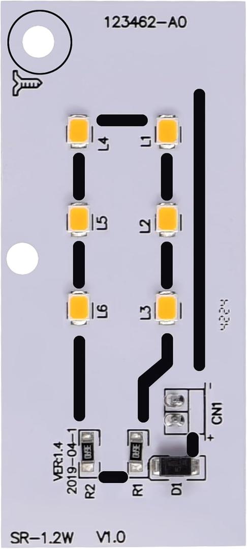 5304517872 Microwave LED Light Compatible with Frigidaire CPBM3077RFC/FGBM19WNVDA,Electrolux EMOW1911ASA,IKEA 462166(Replace# AP6809088,PS12585761)-LED Light Color: Yellow Light