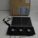 Solar 3 Fan Kit, 25W Solar Panel Powered Exhaust Fan for Outdoor Chicken Coop, Greenhouse & Shed, Intake or Exhaust Air for Cooling, IP67 Waterproof, 3500RPM, 15FT Cord