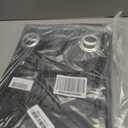 NICETOWN Pitch Black Solid Thermal Insulated Grommet Blackout Curtains/Drapes for Bedroom Window (2 Panels, 42 inches Wide by 63 inches Long, Black)