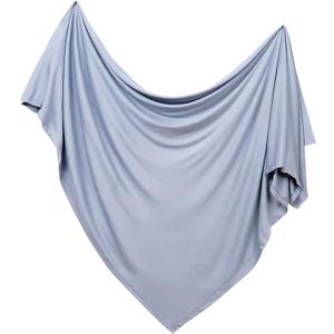 PurComfy Supersoft Swaddle Blanket, Premium Bamboo Viscose Baby swaddling Blankets for Newborns, Lightweight & Breathable Swaddle Blankets for Boys and Girls, 47 x 47, Neutral Baby Essentials (Whale)
