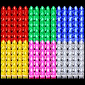 Hortsun 300 Pcs LED Finger Lights Mini Finger Flashlights for Kids Glow in the Dark Party Supplies Light up Ring Sticks Lights Toys Neon Party Favors Birthday Party, 6 Colors