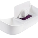 Storage Organizer for Stokke Tripp Trapp, White – High Chair Back Pocket with Wet Wipes Compartment, Easy Installation, Durable PP Material