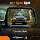 maXpeedingrods Driver Side Mirror Glass Replacement Heated & Turn Signal Lamp for Toyota Sequoia 2008-2017, for Toyota Tundra 2007-2020 Right Side Convex Rear View Mirror Glass