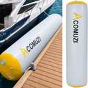 Inflatable Boat Fenders Bumpers Large Boat Bumpers for Docking Heavy Duty, Inflatable PVC Large Dock Fenders with 2 Ropes, Repair Kit & Bag for Pontoon Fishing Boats Yachts Jet Skis