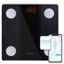 NUTRI FIT Bathroom Scale Smart Digital Bluetooth Scales for Body Weight, Body Fat, BMI Body Composition Analyzer Weighing Scale with High Precision Measurements Sync APP Heavy Duty 330lbs