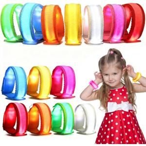 YADIYA 14 PCS LED Glow Bracelets, LED Light Up Bracelets for Kids Adults,Glow in The Dark Party Favors Supplies for Night Events, Concerts Rave Sports Accessories...