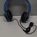 AILIHEN C8 Kids Headphones Wired, On-Ear Headphones with Microphone and Volume Control Foldable Corded Stereo 3.5mm Headset for School Teens Smartphones Chromebook Laptop Tablets Travel (Black Blue) (Medium)