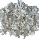 100 PCS Small Puakenikeni Clay Beads (02) for Jewelry Making DIY Craft Supplies (White)