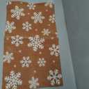 Duraaamo Snowflakes Door Mat Welcome Doormat Home Non Slip Outdoor Mat Xmas Winter Floor Mats Welcome Coir Doormats for Front Porch Entryway Decor