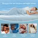 Cozy Bliss Cooling Comforter King Size, Cooling Blankets for Hot Sleepers and Night Sweats, Blue Summer Comforter for King Size Bed, Breathable Soft Lightweight Silk Smooth