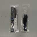 ViCRiOR Compatible with Amazfit Active 2/ GTS 4 Mini/GTS 4 /GTS 3/ GTS 2/2 Mini/2e Watch Bands, 2 Pack Stainless Steel Mesh Strap Bracelet Replacement for Amazfit Bip/Bip 3 Pro/Bip U Pro Man Women (Black)