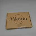 Mkono Coffee Signs Decor 2 Sides with Different Sayings Rustic Wood Sign, Farmhouse Table Decor for Office, Home, Bar,Wall