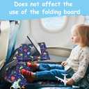 Portable Toddler Airplane Bed,Airplane Seat Extender for Kids,Plane Must Have,Soft Airplane Bed Footrest,Plane Travel Essentials for Flights,Blue