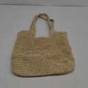Beach Bags for Women - Summer Soft Large Woven Shoulder Purse Handbag, Beach Tote Straw Bag for Summer Vacation (Beige)