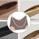 Lckaey Purse Organizer is Used for Croissant BOULOGNE Storage Finishing Bag Underarm Bag Insert.3049black-