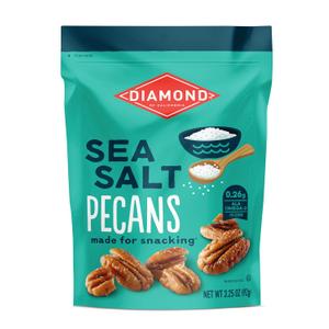 2 x Diamond of California Sea Salt Pecans Made for Snacking, 3.25 oz. (EXP 04/11/26)